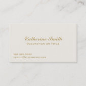 Vlag Britse vlag met Gold Equestrian Pattern Visitekaartje (Achterkant)