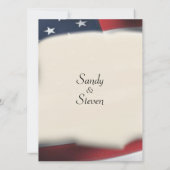 Vlag bruiloft uitnodigingen (Achterkant)