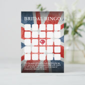 Vlag bruiloft/Vrijgezellenfeest bingo-kaarten Kaart (Staand voorkant)