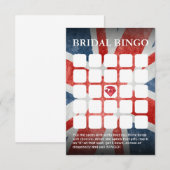 Vlag bruiloft/Vrijgezellenfeest bingo-kaarten Kaart (Voorkant / Achterkant)