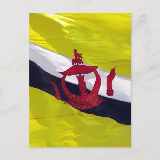vlag brunei briefkaart (Voorkant)