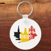 Vlag Brussel Sleutelhanger (Voorkant)
