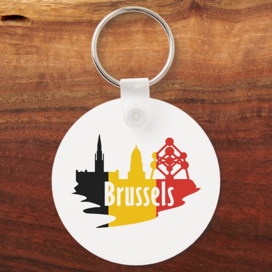 Vlag Brussel Sleutelhanger (Voorkant)