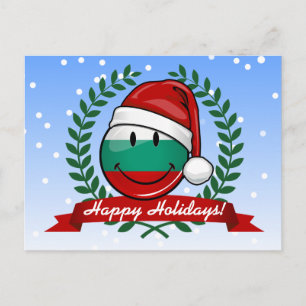 Vlag Bulgaarse feeststijl Feestdagenkaart