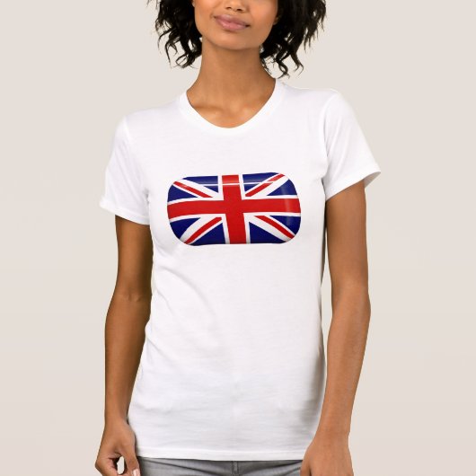 Vlag Button T-Shirt (Voorkant)