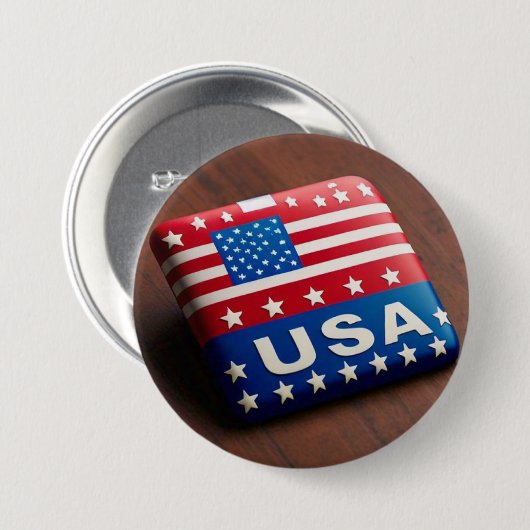 Vlag Buttonnen & Accessoires Ronde Button 7,6 Cm (Voorkant /achterkant)