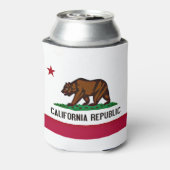 Vlag Californië Blikjeskoeler (Blikje Achterkant)
