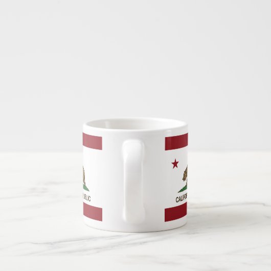 Vlag Californië Espresso Kop (Achterkant)