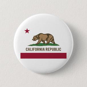 Vlag Californië - Kleur Ronde Button 5,7 Cm