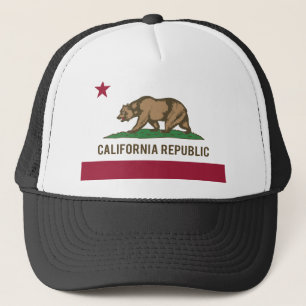 Vlag Californië - Kleur Trucker Pet