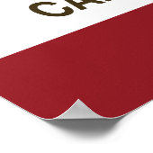 Vlag Californië Poster (Hoek)