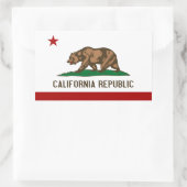 Vlag Californië Rechthoekige Sticker (Tas)