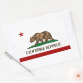 Vlag Californië Rechthoekige Sticker (Envelop)