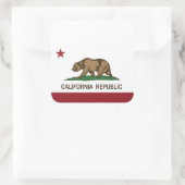 Vlag Californië Vierkante Sticker (Tas)