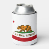 Vlag Californische staat Blikjeskoeler (Blikje Voorkant)