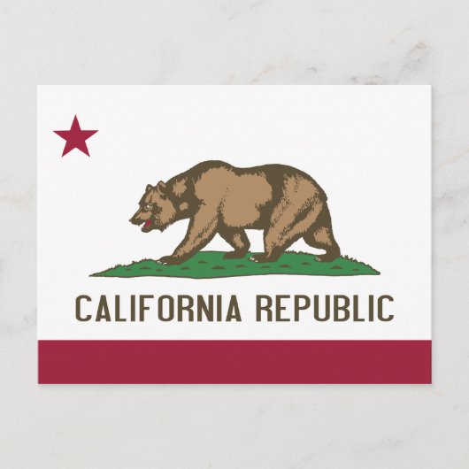 Vlag Californische staat Briefkaart (Voorkant)