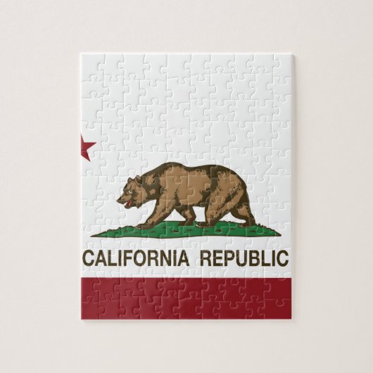 Vlag Californische staat Legpuzzel (Verticaal)