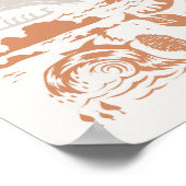 Vlag Californische staat Poster (Hoek)