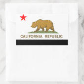 Vlag Californische staat Rechthoekige Sticker (Tas)