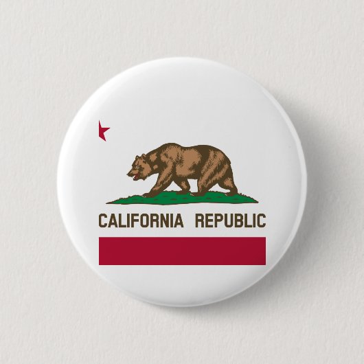 Vlag Californische staat Ronde Button 5,7 Cm (Voorkant)