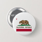 Vlag Californische staat Ronde Button 5,7 Cm (Voorkant /achterkant)