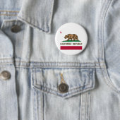 Vlag Californische staat Ronde Button 5,7 Cm (In situ)