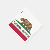 Vlag Californische staat Servetten (Hoek)