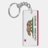 Vlag Californische staat Sleutelhanger (Voorkant Links)