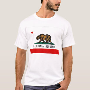 Vlag Californische staat T-shirt