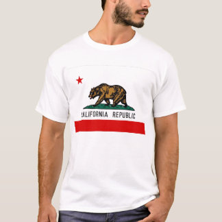 Vlag Californische staat T-shirt