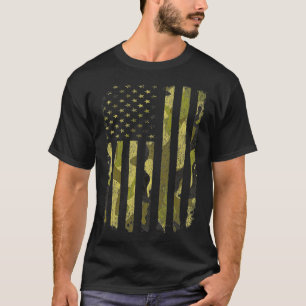 Vlag Camo Camoue Militaire DD214 Kwijting 21 T-shirt