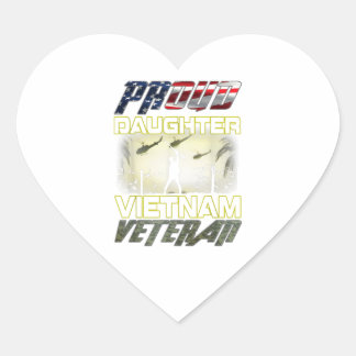 Vlag camou Proud Daughter Leger VS Hart Sticker