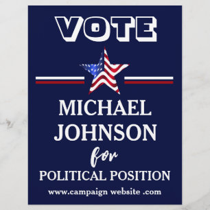 Vlag Campagne Politiek Flyer