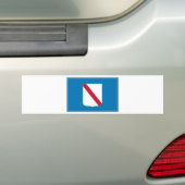 Vlag Campania (Italië) Bumpersticker (Op auto)