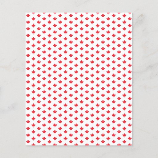 Vlag Canada Dag 1 juli Uitnodiging voor rood esdoo Flyer (Achterkant)