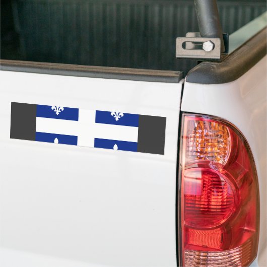Vlag Canada Quebec Bumpersticker (Op Truck)