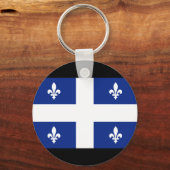 Vlag Canada Quebec Sleutelhanger (Voorkant)