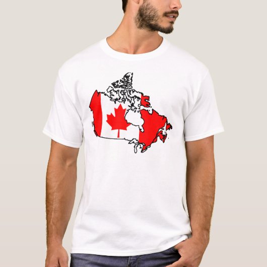 vlag canada t-shirt (Voorkant)