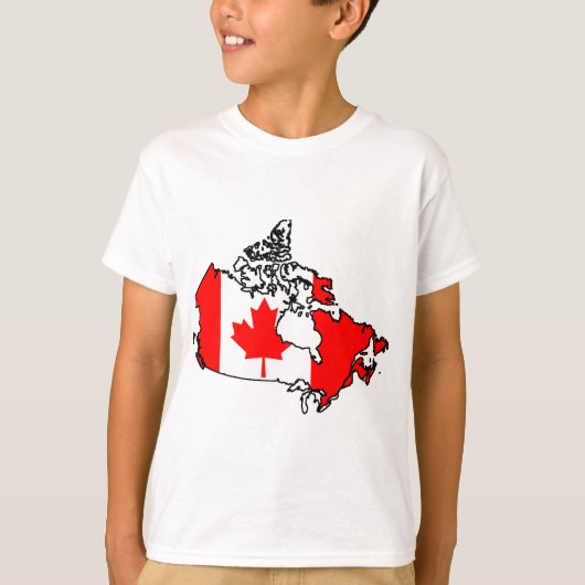 vlag canada t-shirt (Voorkant)