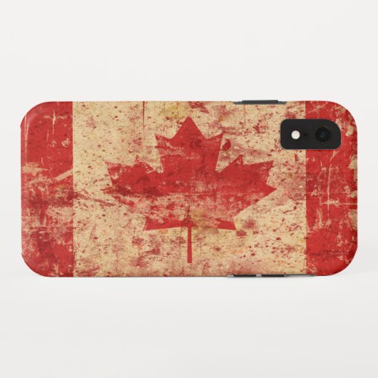  vlag canadese appel Case-Mate iPhone case (Achterkant (horizontaal))