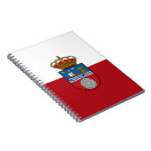 Vlag Cantabria (Spanje) Notitieboek (Rechterzijde)