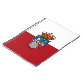 Vlag Cantabria (Spanje) Notitieboek (Linkerzijde)