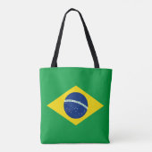 Vlag Canvas tas Patriottisch Brazilië (Achterkant)