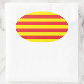 Vlag Catalan-sticker "Serenya" Ovale Sticker (Tas)