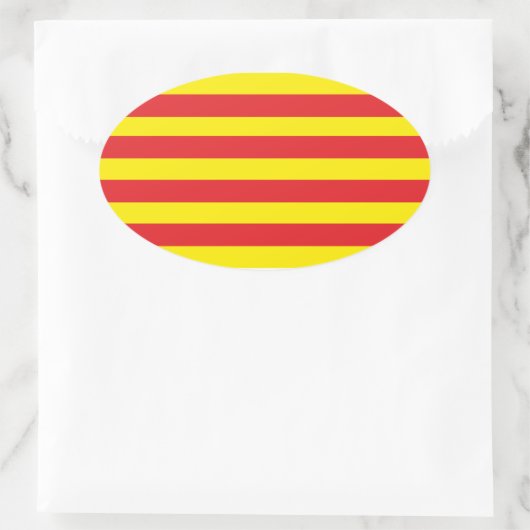 Vlag Catalan-sticker "Serenya" Ovale Sticker (Tas)