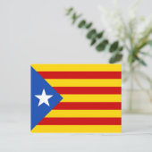 Vlag Catalonië Estelada Briefkaart (Staand voorkant)