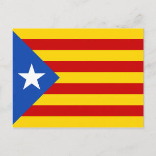 Vlag Catalonië Estelada Briefkaart