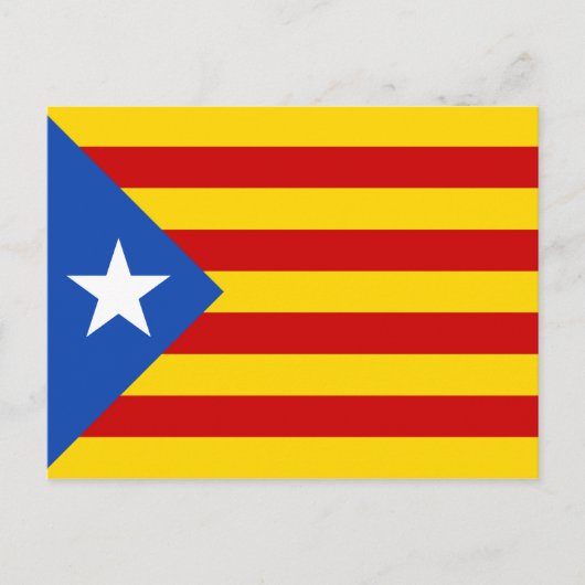 Vlag Catalonië Estelada Briefkaart (Voorkant)