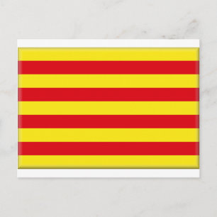 Vlag Catalonië (Spanje) Briefkaart
