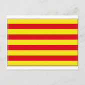 Vlag Catalonië (Spanje) Briefkaart (Voorkant)